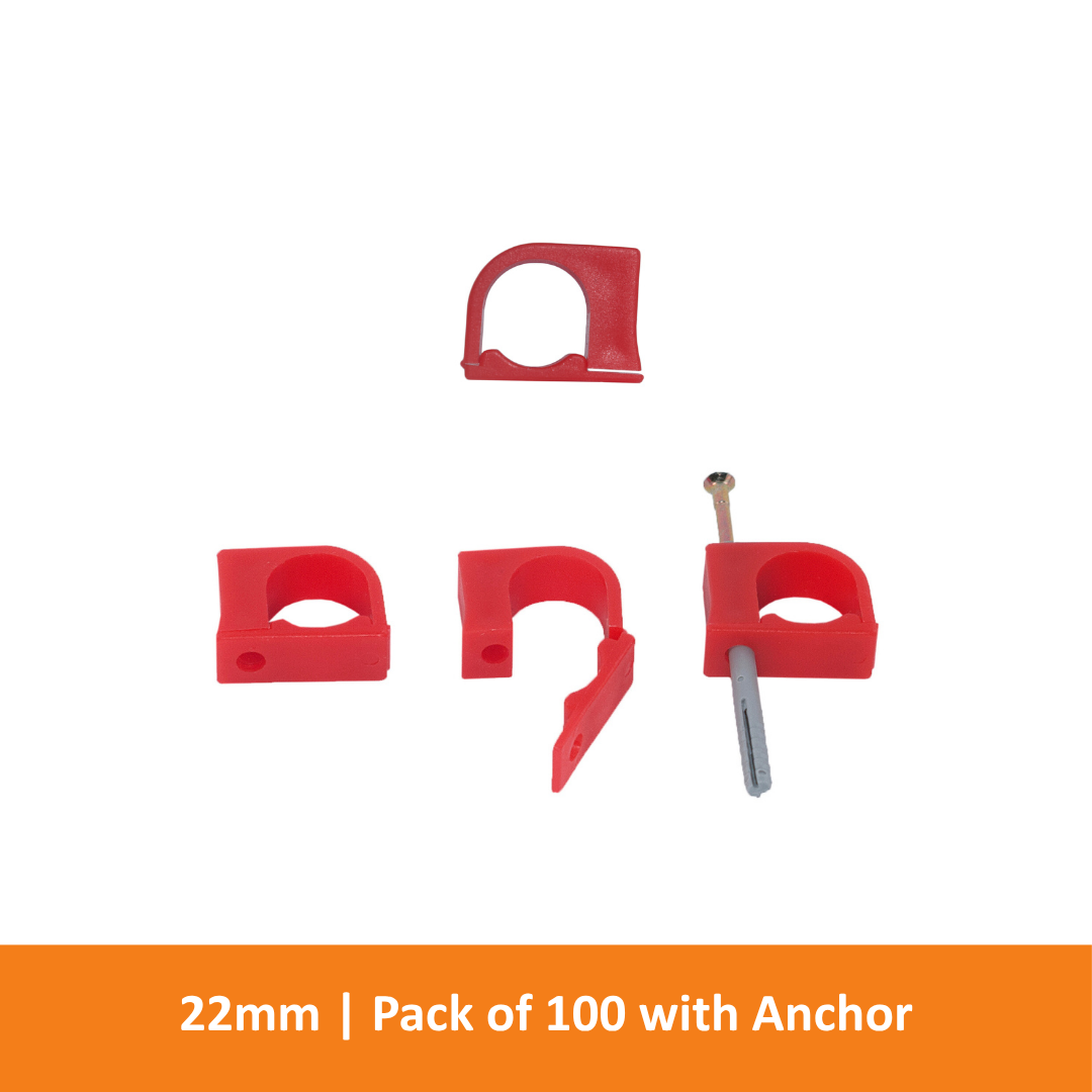 BuddyBat - 22mm Red (Pack of 100 with Anchor)