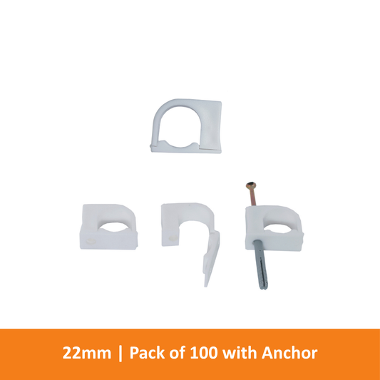 BuddyBat - 22mm White (Pack of 100 with Anchor)