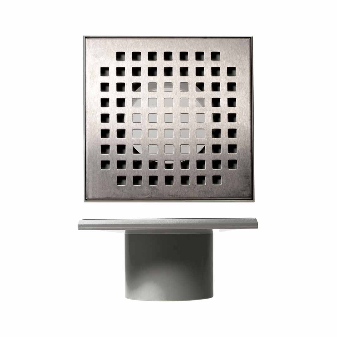 Balcony Drain 2nd Fix with 200mmx200mm Stainless Steel Grate