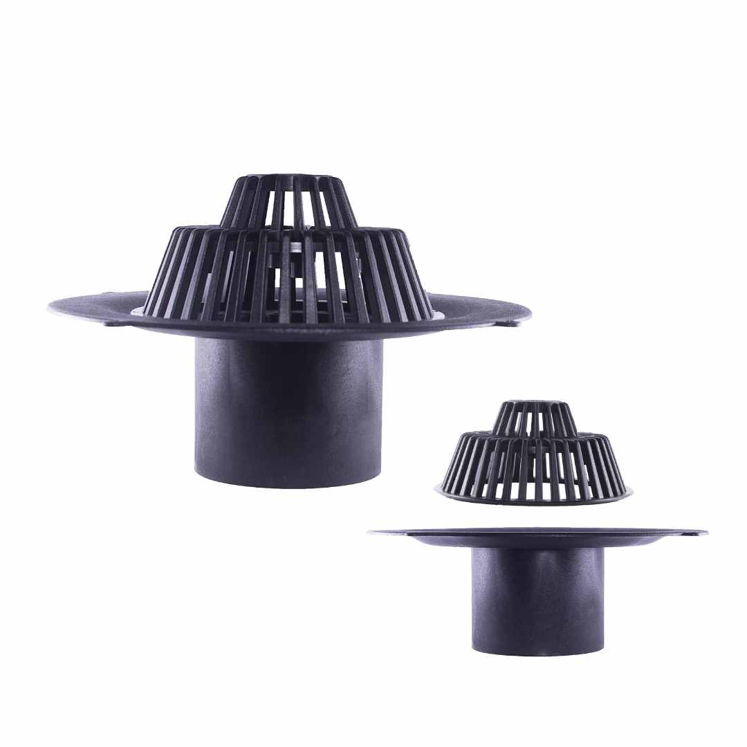 HyDrain 2nd Fix Domed Grate and Flange with 110mm Outlet