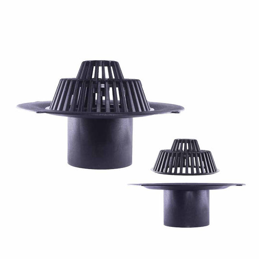 HyDrain 2nd Fix Domed Grate and Flange with 110mm Outlet