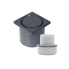 WetFloor Drain 2nd Fix with 110mmx110mm Dark Grey ABS Grate