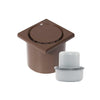 WetFloor Drain 2nd Fix with 110mmx110mm Dark Brown ABS Grate