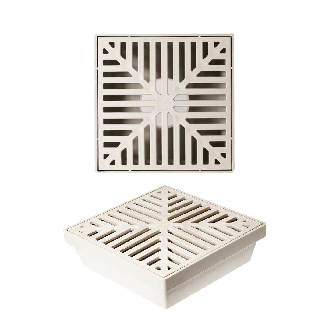 RainDrain Lite - Sump, Outlet & Grate - Sandstone