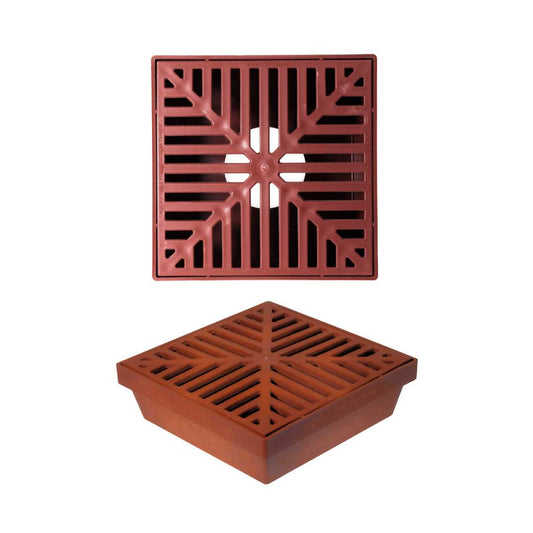 RainDrain Lite - Sump, Outlet & Grate - Terracotta