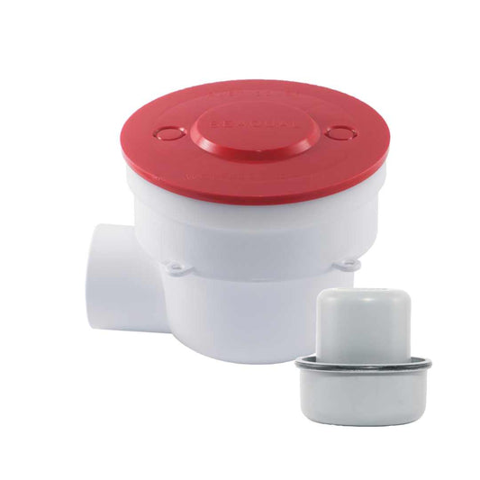 Vinyl Floor Drain 1st Fix Standard Profile with 50mm Side Outlet & 75mm Well Trap.