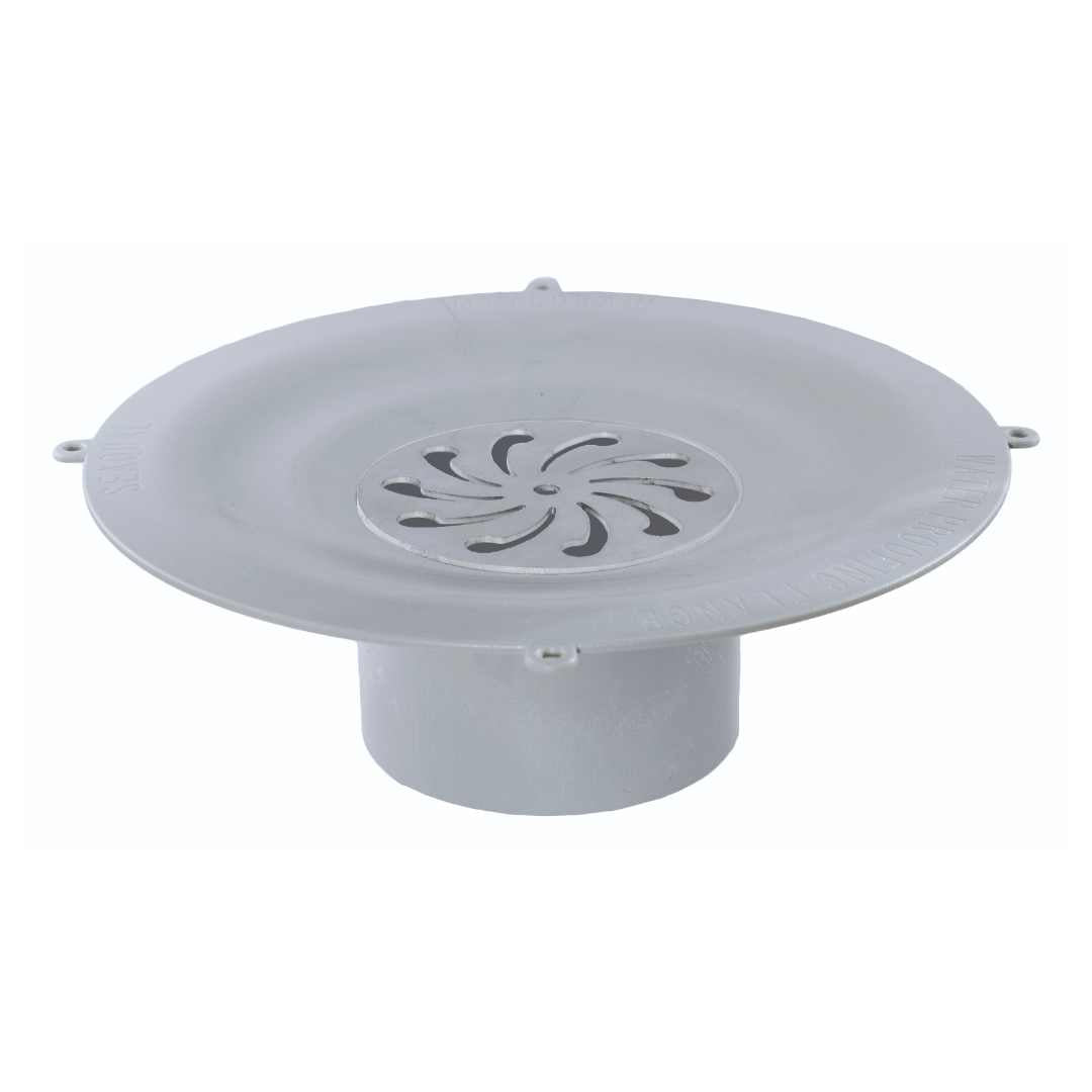 Vinyl Floor Drain 2nd Fix - Grey