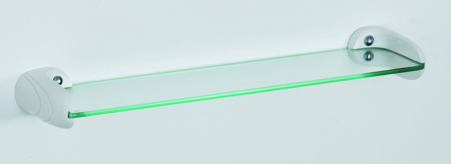 Glass Shelf - Jade Bathroom Accessory Bodie Range, White Reconstituted Stone