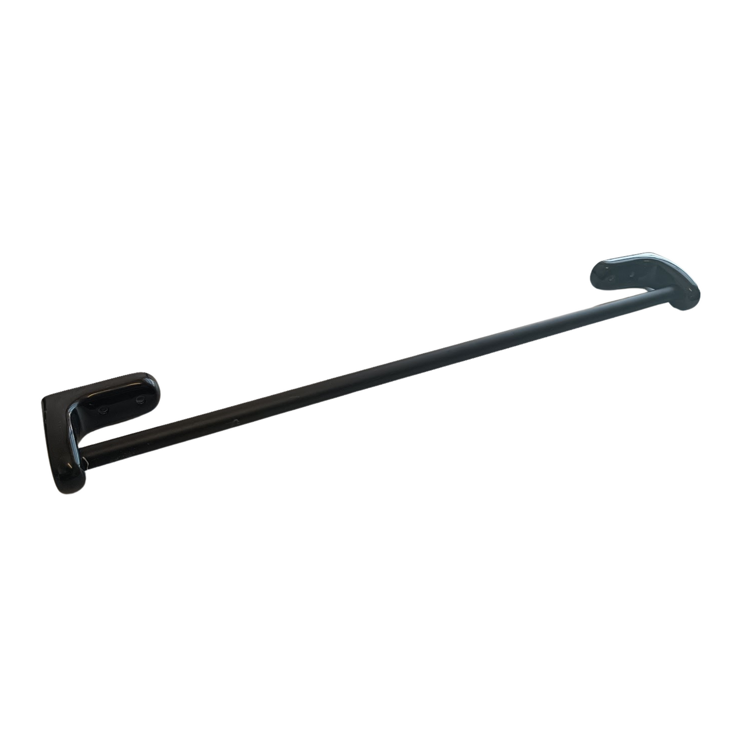 Single Towel Rail - Lecoco Bathroom Accessory Bodie Range, Black Reconstructed Stone