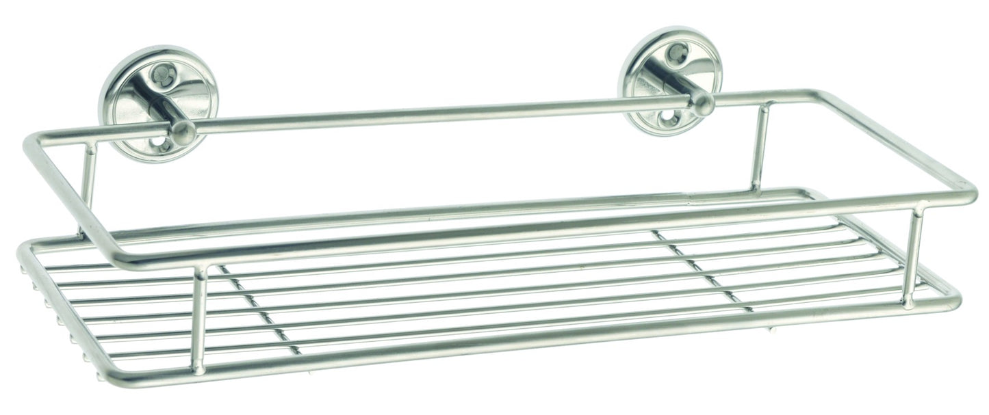 Shower Caddy - Apollo Bathroom Accessory Bodie Range, Polished Chrome, (L) 32.0cm | (W) 15.0cm | (H) 5.0cm