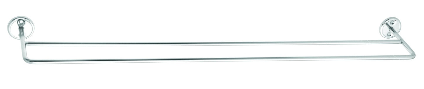 Double Towel Rail 700mm - Apollo Bathroom Accessory Bodie Range, Polished Chrome