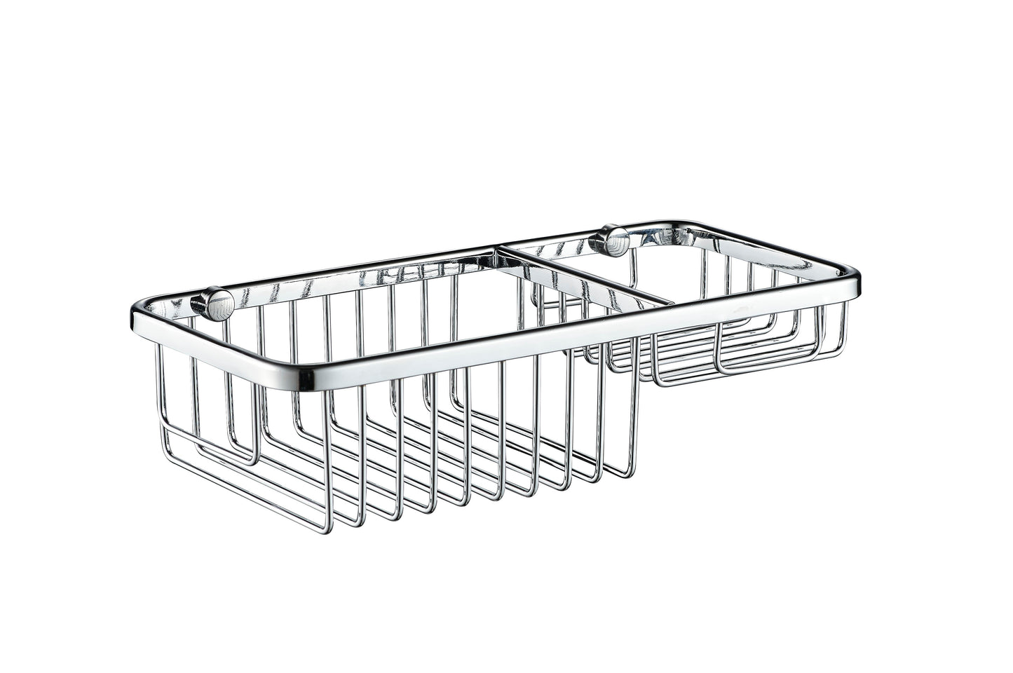 Caddy Combo - Universal, Bathroom Accessory Bodie Range, Polished Chrome, (L) 24.8cm | (W) 12.0cm | (H) 6.0cm