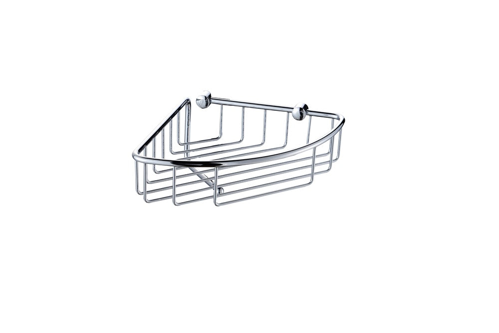 Corner Caddy - Universal, Bathroom Accessory Bodie Range, Polished Chrome, (L) 28.0cm | (W) 22.0cm | (H) 10.5cm