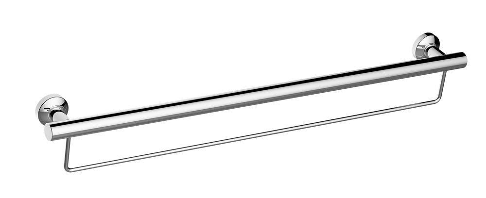 Grab Rail 900mm (with Towel Bar) - EZI-Living, Bathroom Accessory Range, Polished Chrome, (L) 90cm | (W) 9.2cm | (H) 13cm
