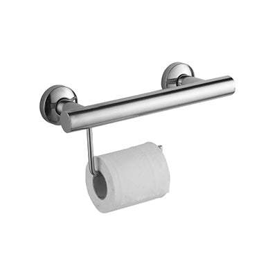 Toilet Paper Holder - EZI-Living, Bathroom Accessory Range, Polished Chrome, (L) 30cm | (W) 9.2cm | (H) 13cm
