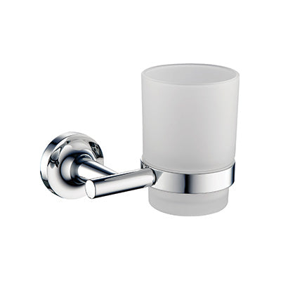 Toothbrush Tumbler - Khronos, Bathroom Accessory Bodie Range, Polished Chrome, (L) 12cm | (W) 10cm | (H) 10cm