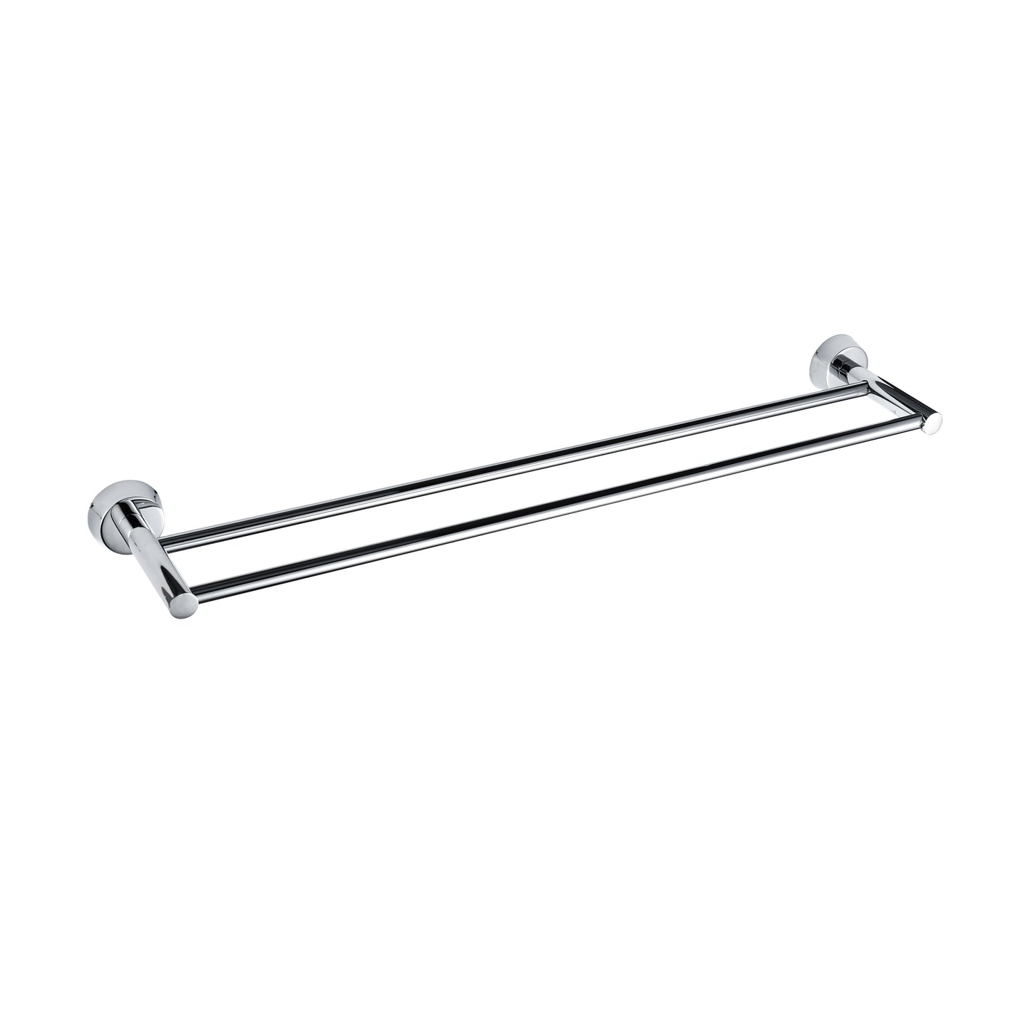 Double Towel Rail 700mm - Designer, Bathroom Accessory Bodie Range, Polished Chrome