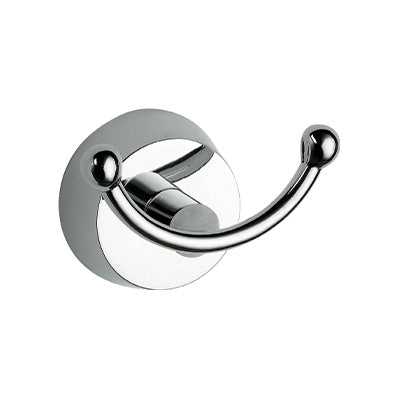 Towel Hook - Designer, Bathroom Accessory Bodie Range, Polished Chrome, (L) 8cm | (W) 5cm | (H) 5cm