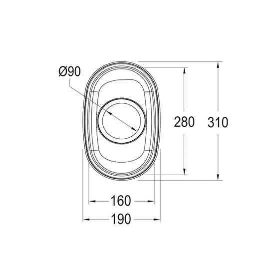 Franke CUB 130 Stainless Steel Undermount Kitchen Sink 190 x 310mm – Includes 90mm Waste
