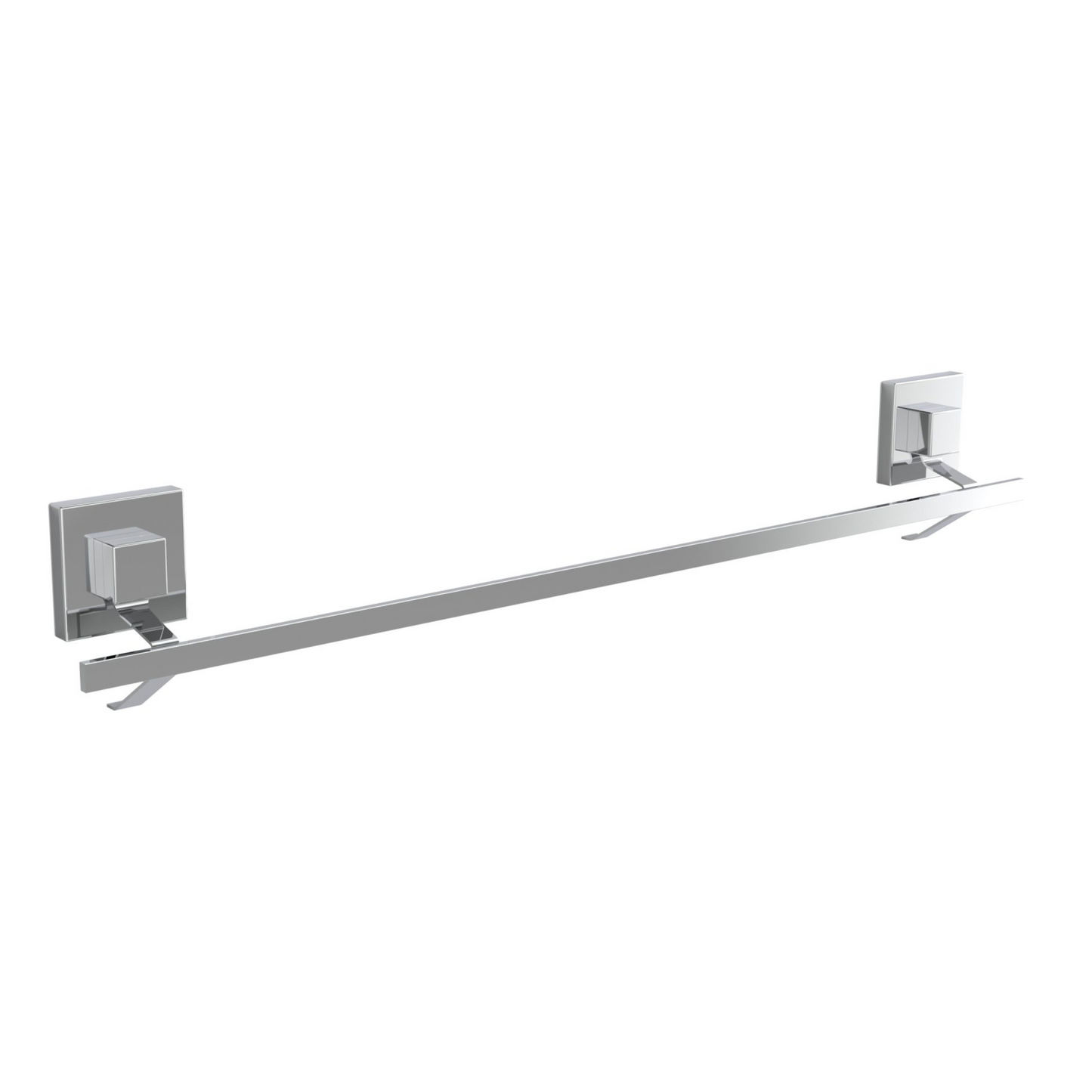 Single Towel Rail 600mm - Fusion Loc Bathroom Accessory Range, Polished Chrome