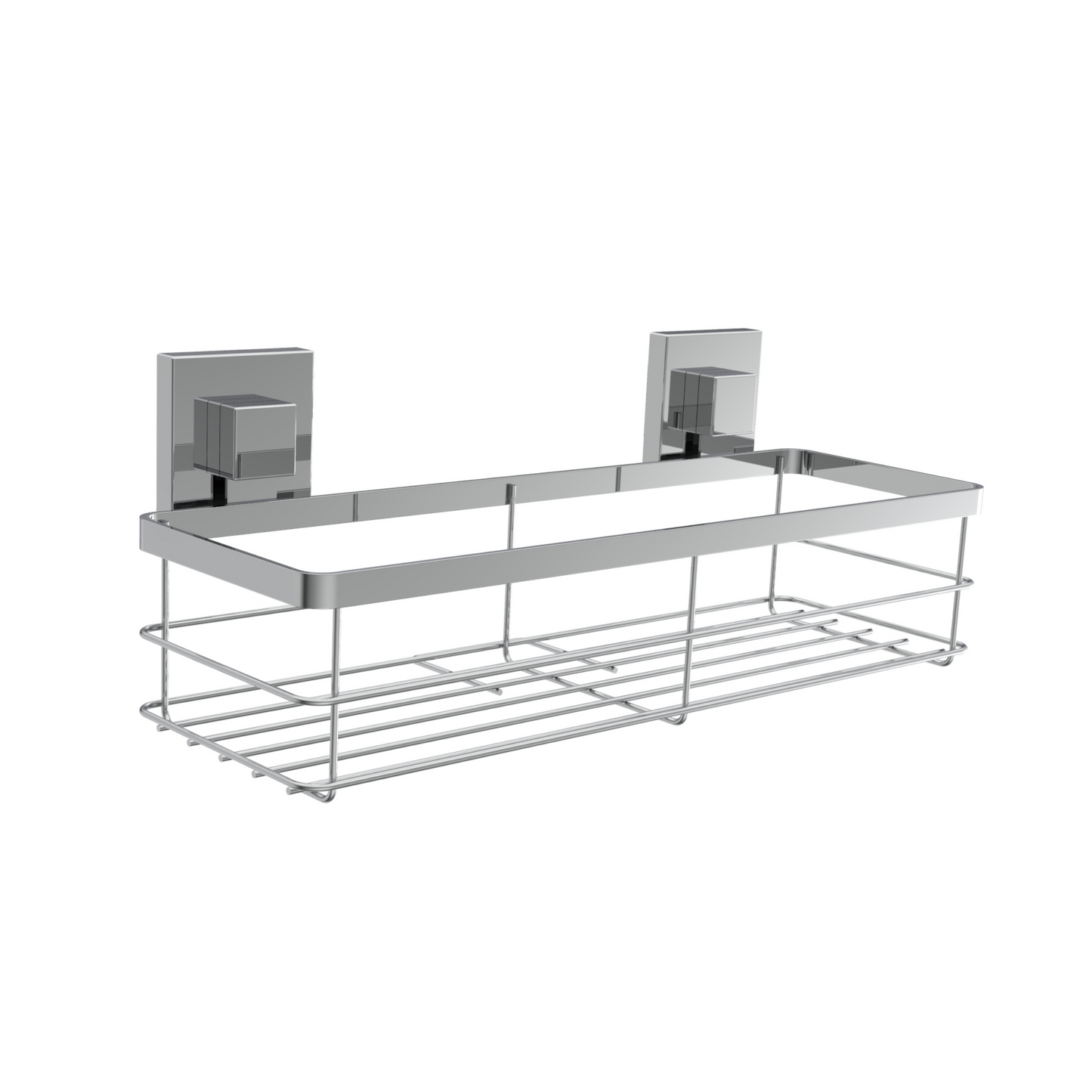 Shower Caddy - Fusion Loc Bathroom Accessory Range, Polished Chrome, (L) 33.5cm | (W) 11.5cm | (H) 8cm