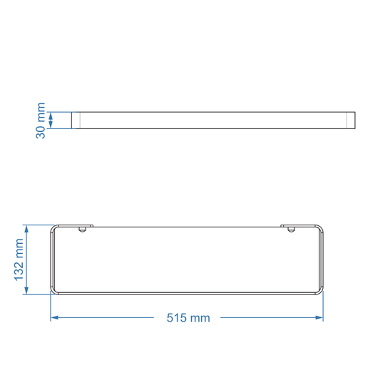 Glass Shelf - Ash Bathroom Accessory Icon Premium Range