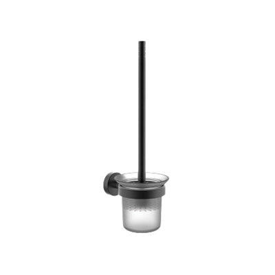 Toilet Brush - Coal Bathroom Accessory Icon Premium Range in Black, (L) 11.0cm | (W) 15.0cm | (H) 33.0cm