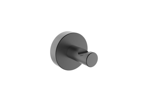 Robe/Towel Hook - Coal Bathroom Accessory Icon Premium Range in Black