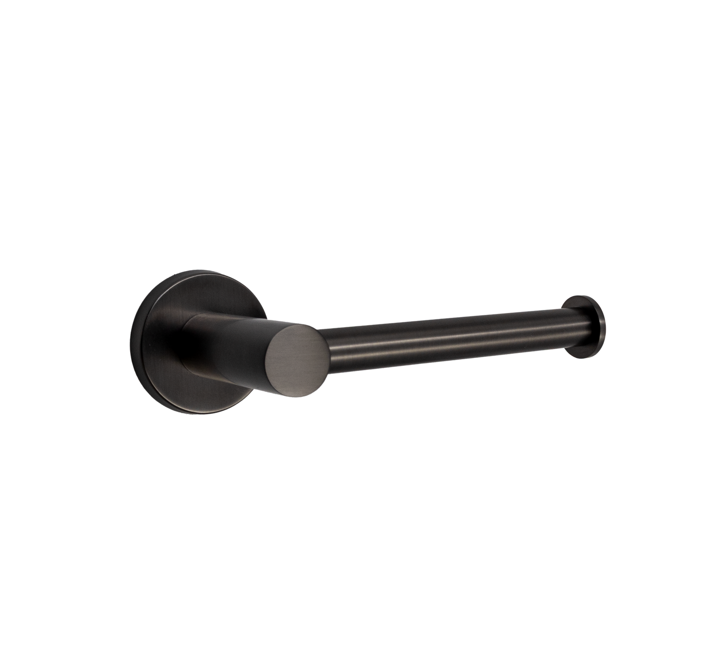 Toilet Paper Holder - Phoenix Bathroom Accessory Premium Icon Range in Gun Metal Finish, (L) 16.7cm | (W) 6.7cm | (H) 5.1cm