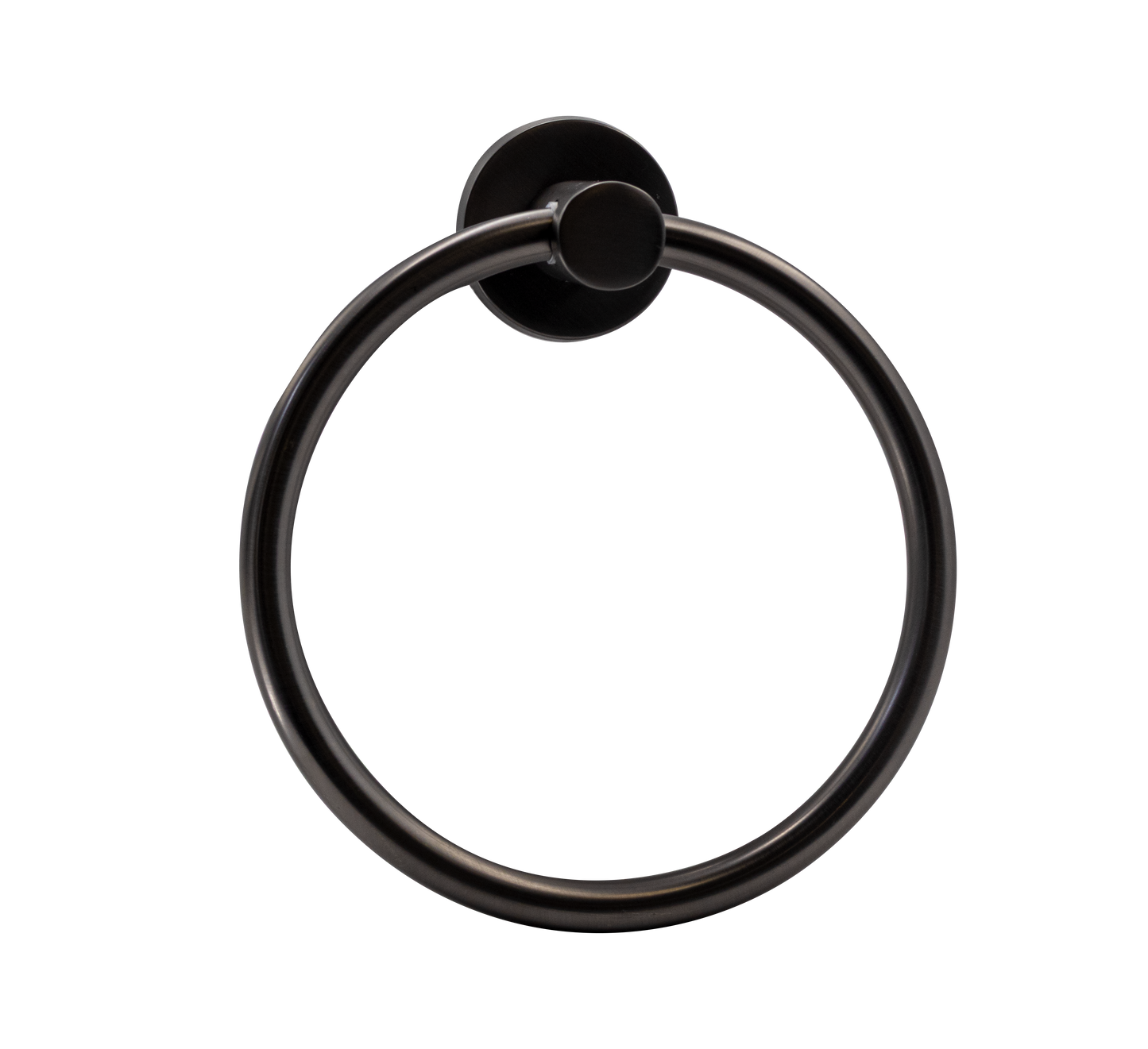 Towel Ring - Phoenix Bathroom Accessory Premium Icon Range in Gun Metal Finish, (L) 16.0cm | (W) 6.6cm | (H) 21.0cm