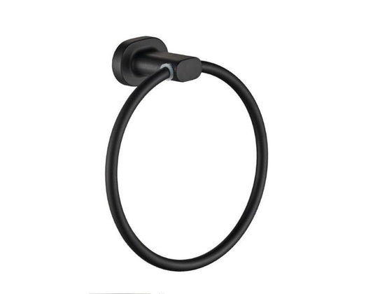 Towel Ring - Raven Bathroom Accessory Icon Conventional Range in Black