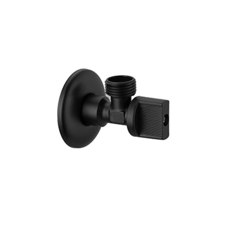Angle Valve – 1/2" x 1/2", Matt Black Finish