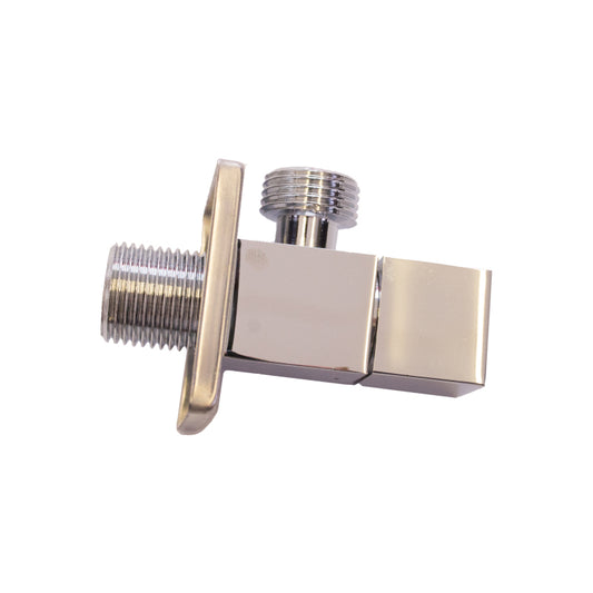 Angle Valve – 1/2" x 1/2", Square, Chrome Finish