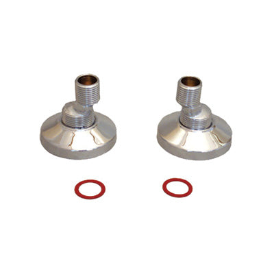 Offset Connector - 1/2"x3/4", Chrome Plated Finish
