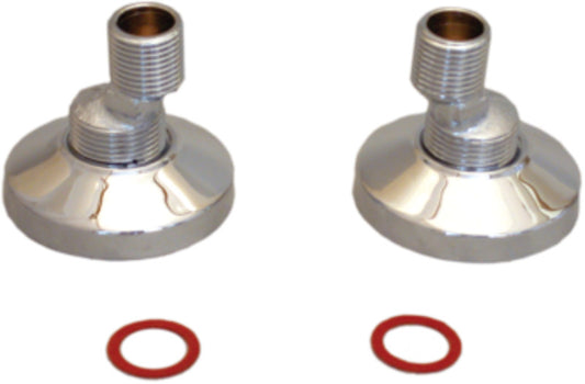 Offset Connector - 1/2"x3/4", Chrome Plated Finish