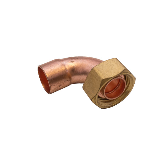 Copper Connector Bent CxFI 15mmx1/2"
