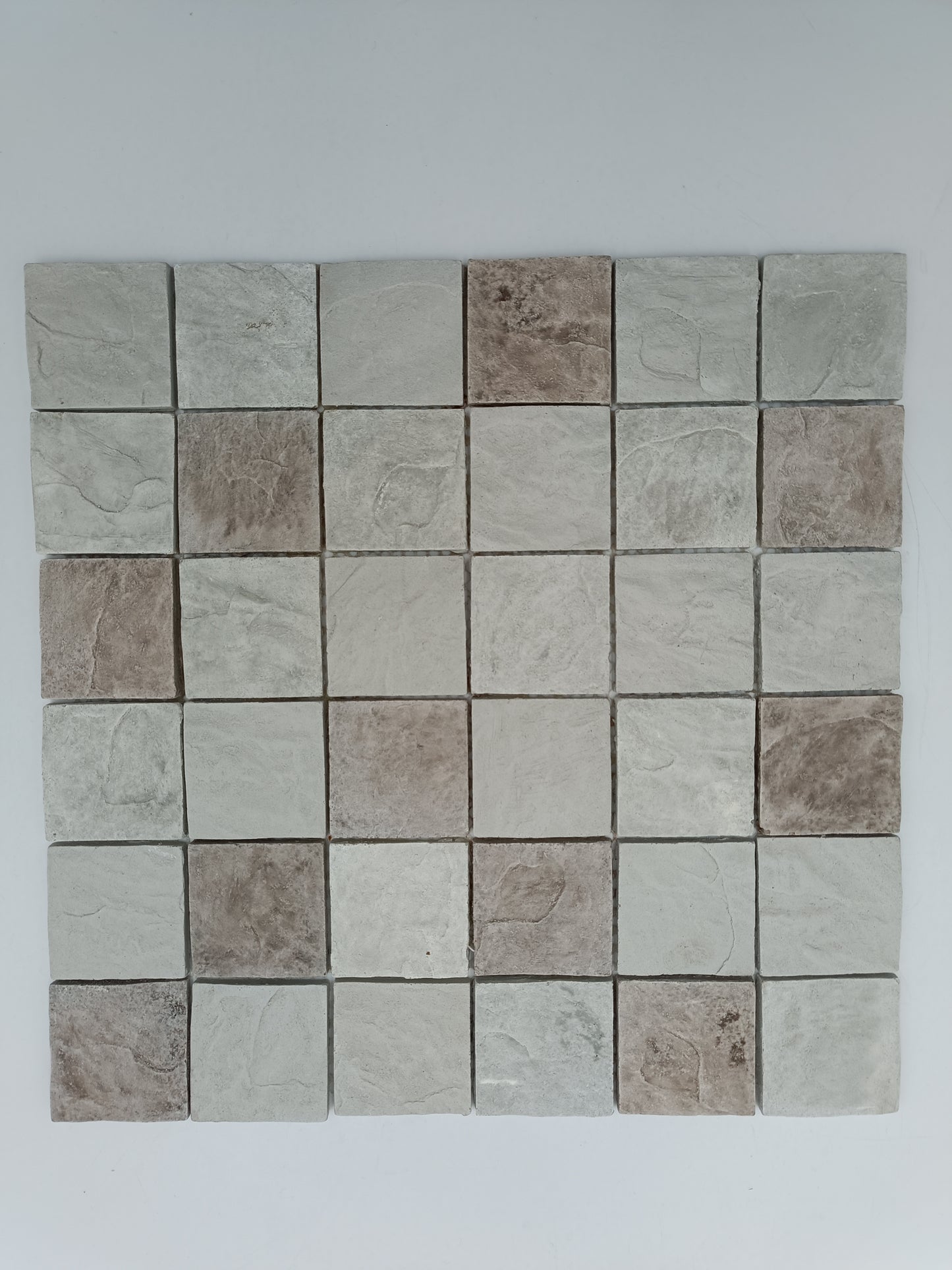 Mosaic Reconstituted Stone - Matt Slate, Square, Naples, 300x300 - 48mm