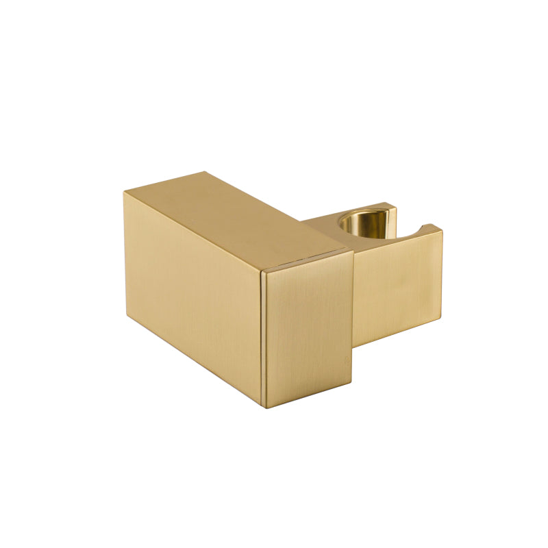Wall Bracket for Handshower - Square, Brushed Gold Finish