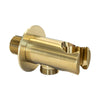 Wall Bracket for Handshower - Includes Outlet, Round, Brushed Gold Finish