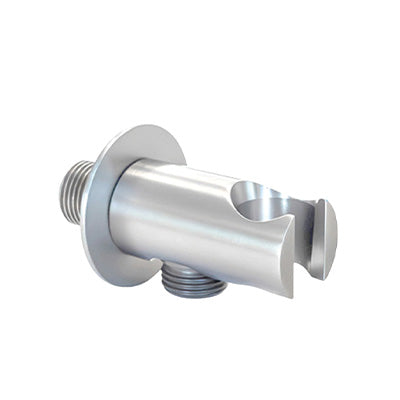 Wall Bracket for Handshower - Includes Outlet, Round, Chrome Finish
