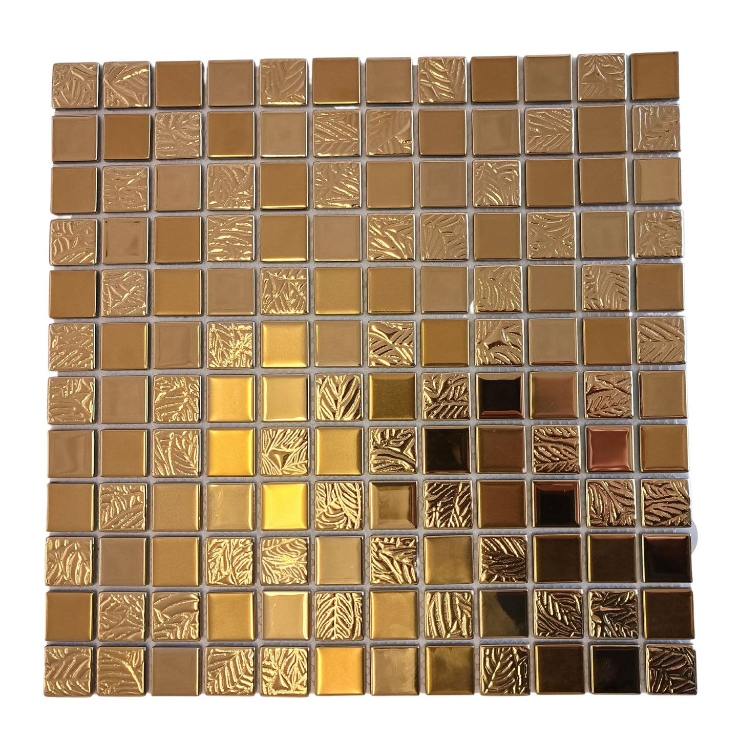Mosaic Glass - Square, Kings Gold, 300x300 - 23mm