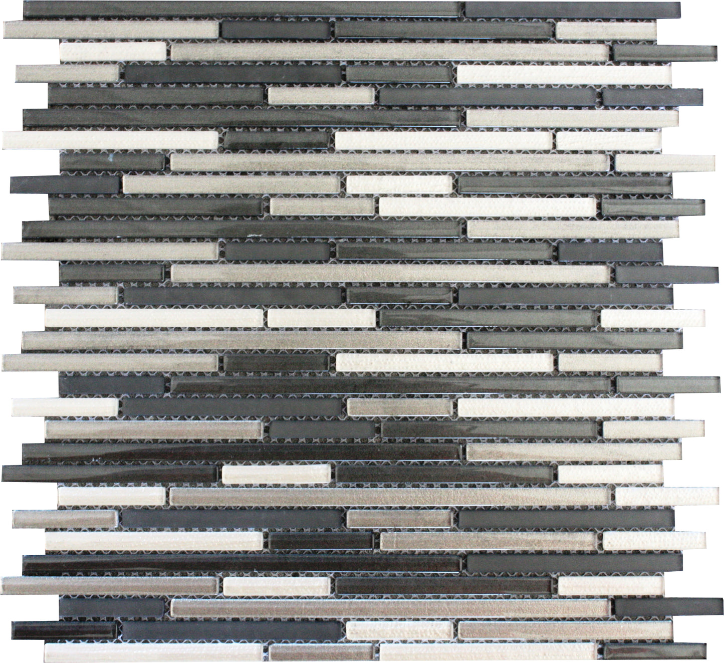Mosaic Glass - Linear, Light Mix, 300x300