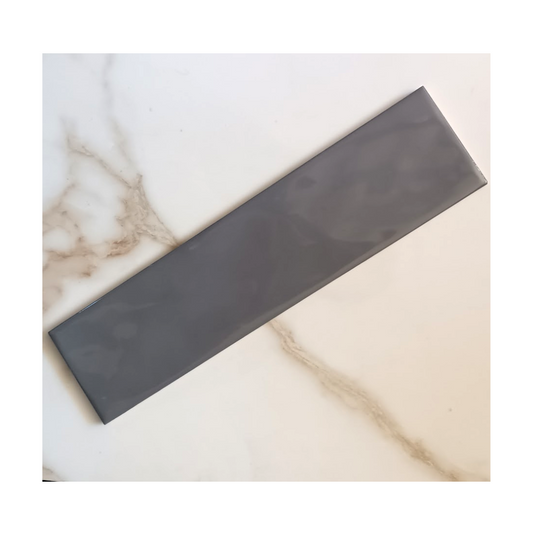 Tile Subway - Glazed, Grey, 300x75mm (Box of 44, 1 SQM)