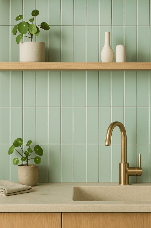 Tile Subway - Matt, Mint Pastel, 300x75mm (Box of 44, 1 SQM)