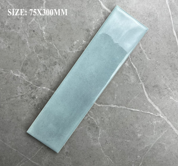 Tile Subway - Gloss, Arctic Blue, 300 - 75mm (Box of 50, 1.1 SQM)