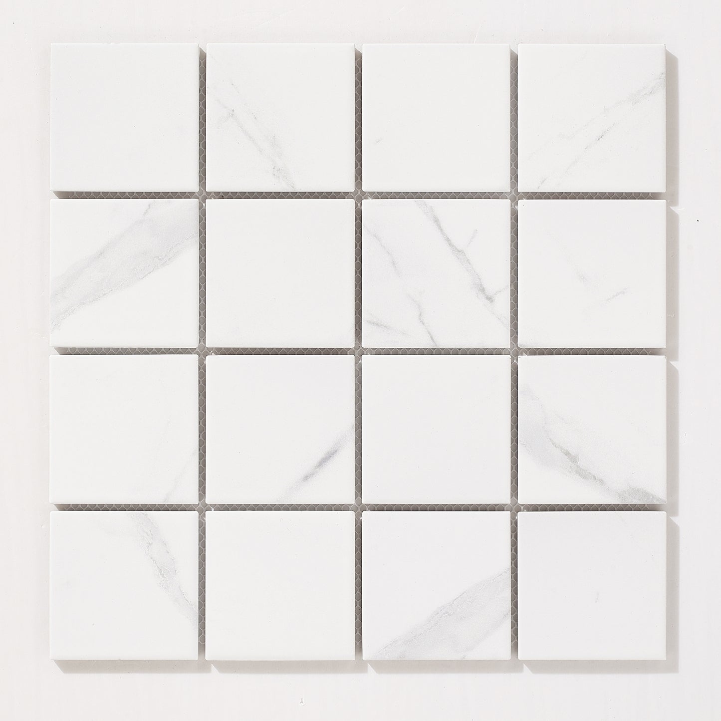 Mosaic Porcelain - Glazed, Square, Carerra, Matt, Large, 300x300 - 73mm