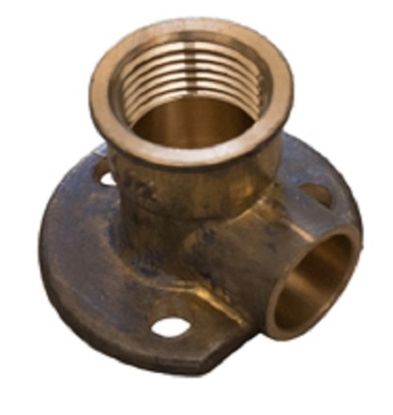 Copper Wallplate CxFI 15mmx1/2" HP