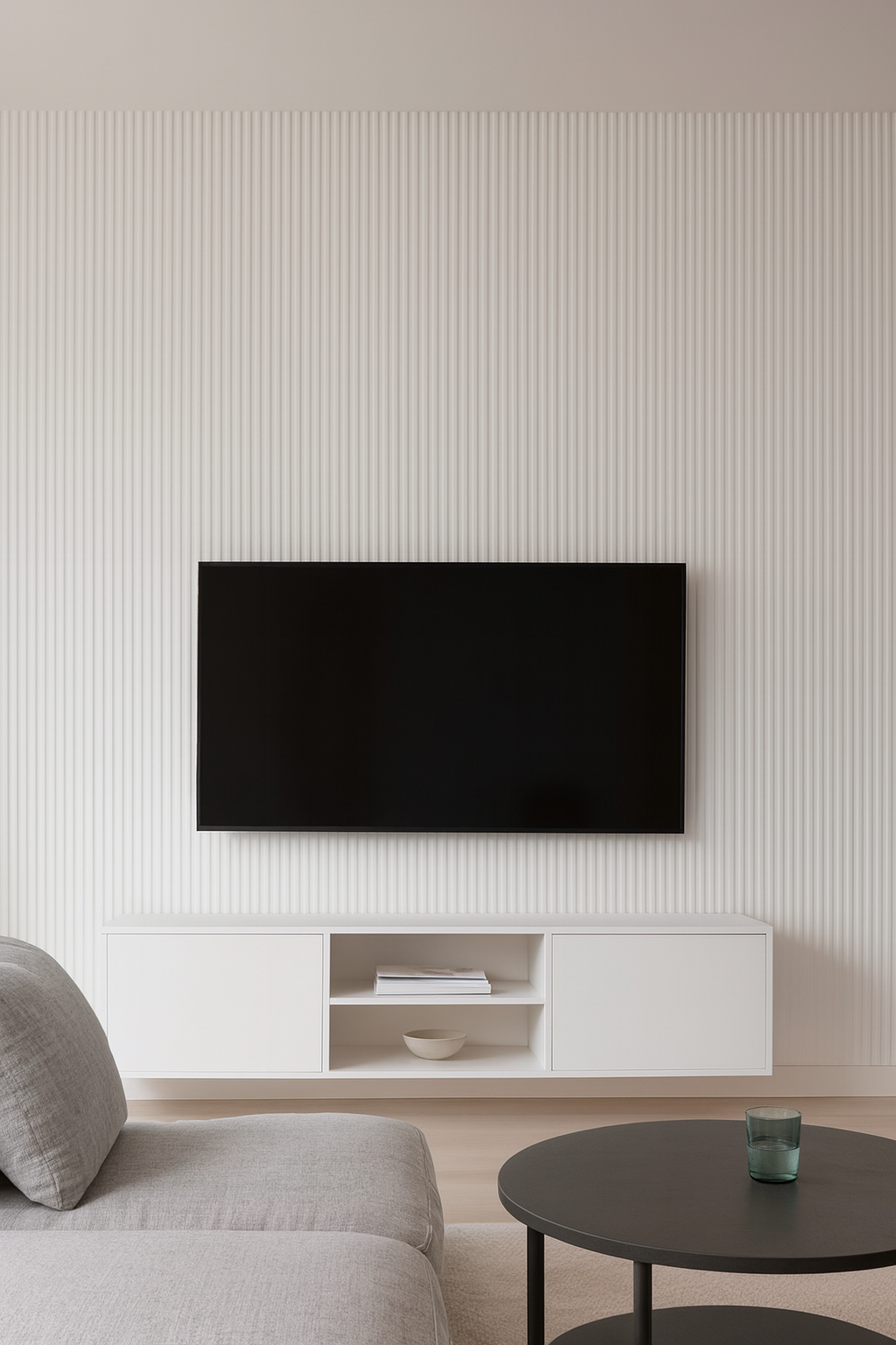 Wood Polymer Composite (WPC) Panels – White Linen, 2700x165mm (Box of 14, 6.24m² per box)