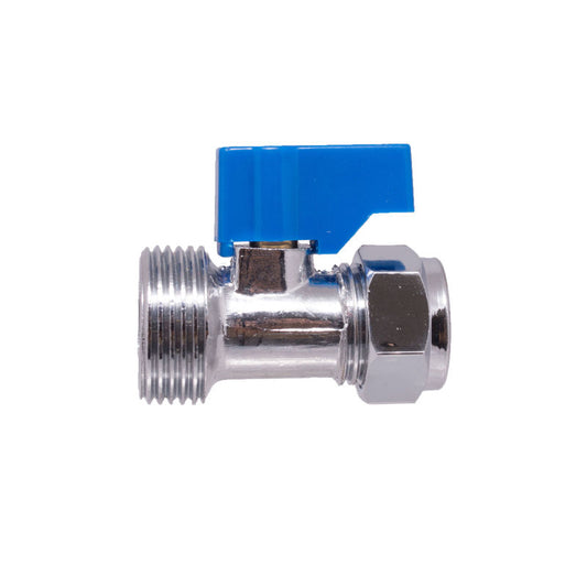 Washing Machine Adaptor - Straight Adaptor, CxMI, 15mmx3/4", Chrome Plated Finish