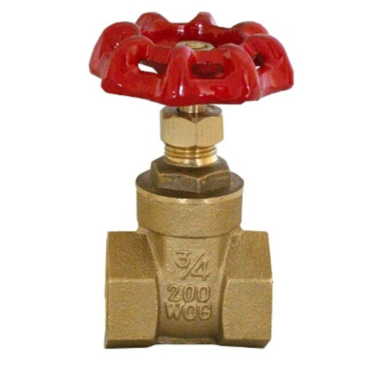 Gate Valve - FxF, Brass, 1 1/4"